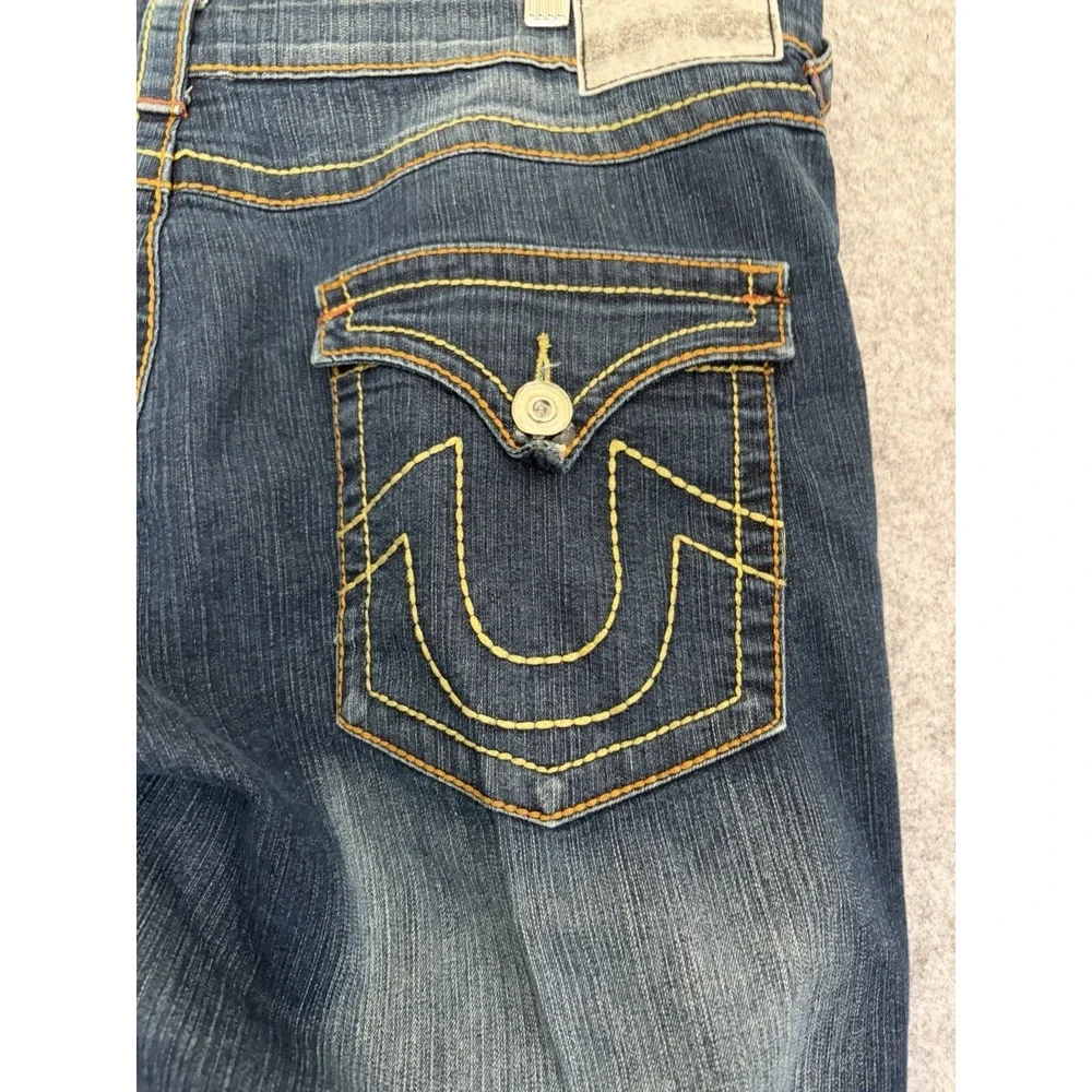 True Religion Jeans Men's 36x31 Dark Wash Denim Classic Relaxed Straight USA Y2K